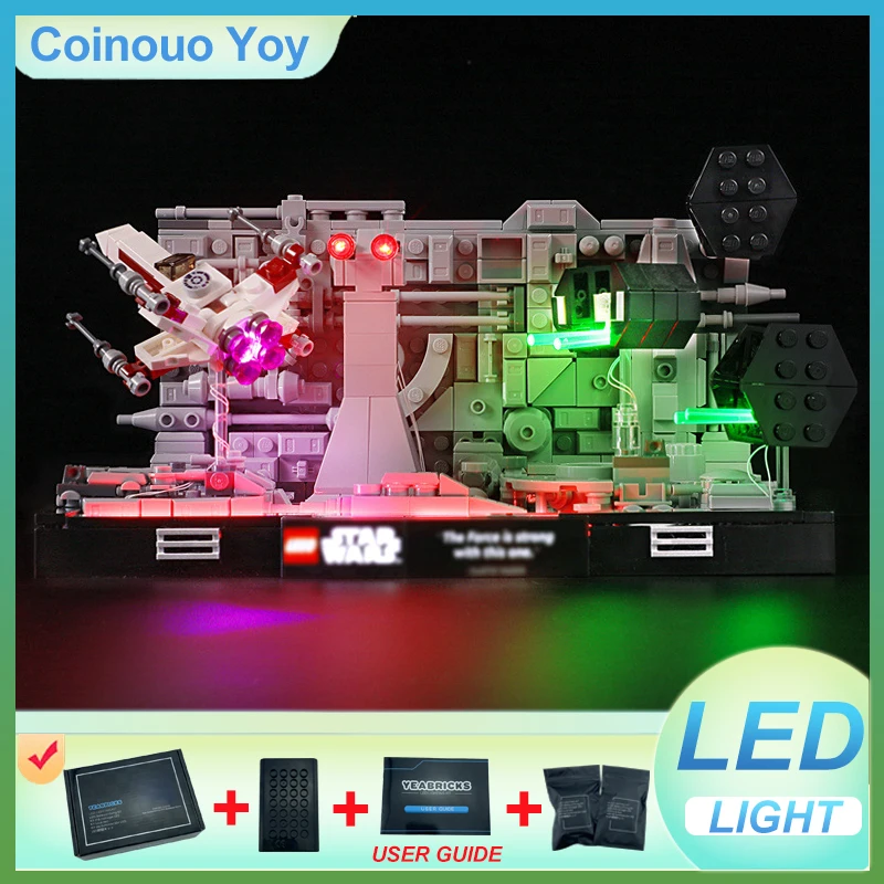 ЛЕГКА для LEGO 75329, темный боевой блок, игрушка «сделай сам» (модель без блоков, только светодиодный светильник), набор светильников, подарок для ребенка
ЛЕГКА для LEGO 75329, темный боевой блок, игрушка «сделай сам» (модель без блоков, только светодиодный светильник), набор светильников, подарок для ребенка