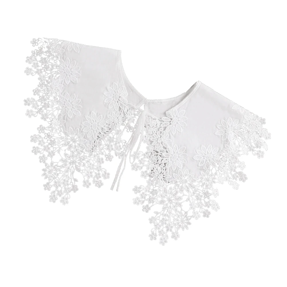 Lace Shawl Collar Clothes Decor Accessory Crochet Women Sweet Round Neck Various Styles Easy to Wear Elastic Band Scarf
Lace Shawl Collar Clothes Decor Accessory Crochet Women Sweet Round Neck Various Styles Easy to Wear Elastic Band Scarf
