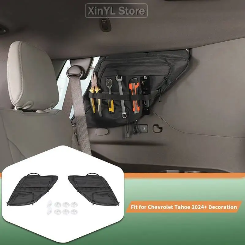 2PC Interior Rear Window Side Storage Bag For Chevrolet Tahoe/GMC-YUKON 2024 Up Stowing Tidying Trunk Box Bag Car Accessories
2PC Interior Rear Window Side Storage Bag For Chevrolet Tahoe/GMC-YUKON 2024 Up Stowing Tidying Trunk Box Bag Car Accessories