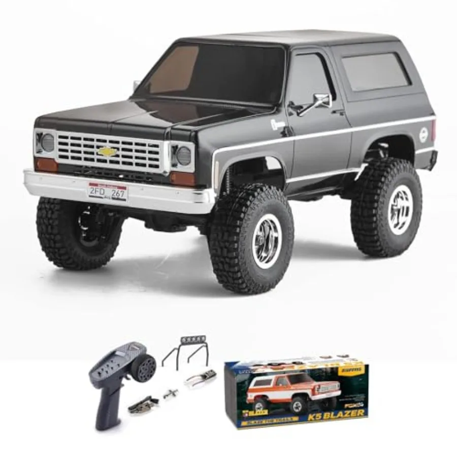Off-Road RC Crawler for Adults, ABS Plastic, Black, 4WD with 2-Speed Switch, LED Lights, 8km/h, 1/24 Scale
Off-Road RC Crawler for Adults, ABS Plastic, Black, 4WD with 2-Speed Switch, LED Lights, 8km/h, 1/24 Scale