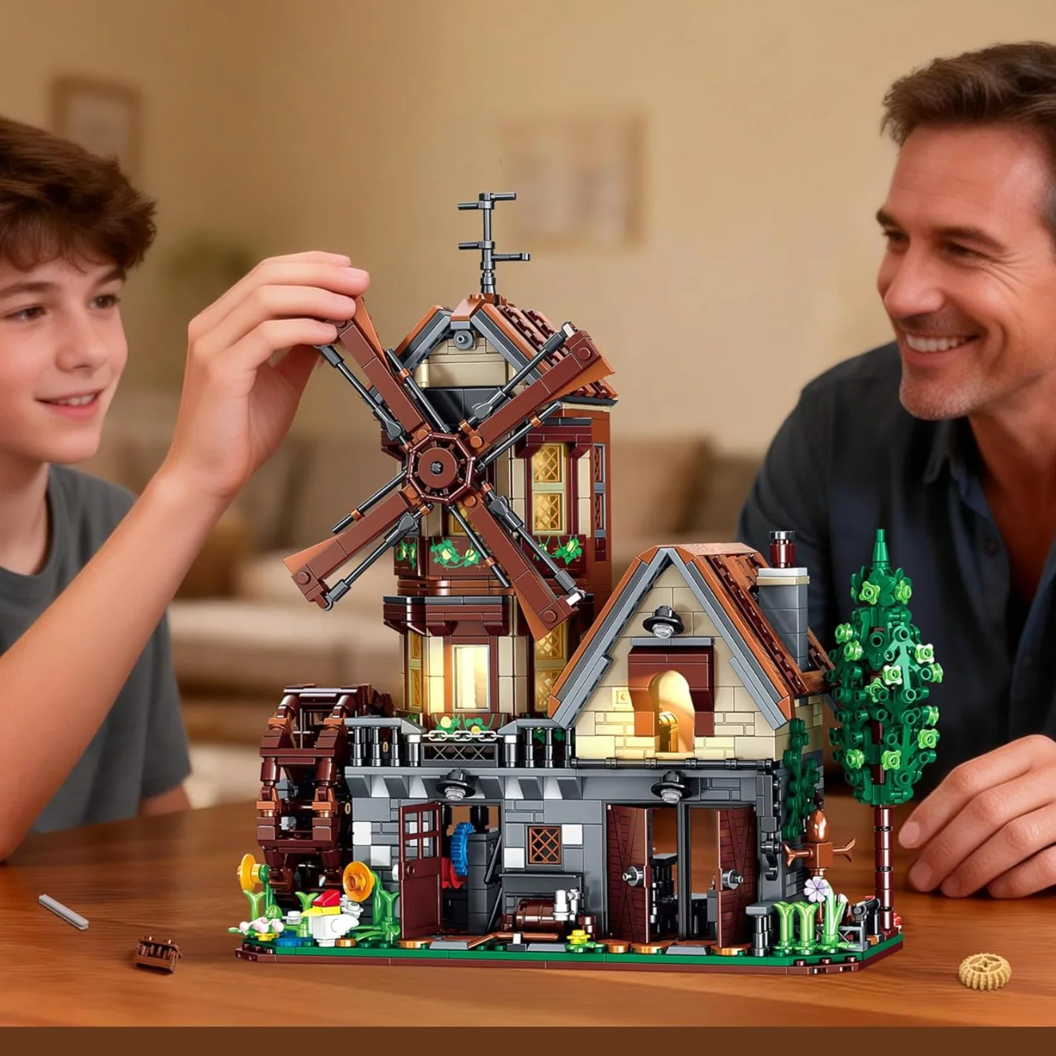Farm House Building Blocks Medieval Village Windmill Cottage Architectural Model Toys with LED Lights Kids Gifts Home Decortion
Farm House Building Blocks Medieval Village Windmill Cottage Architectural Model Toys with LED Lights Kids Gifts Home Decortion