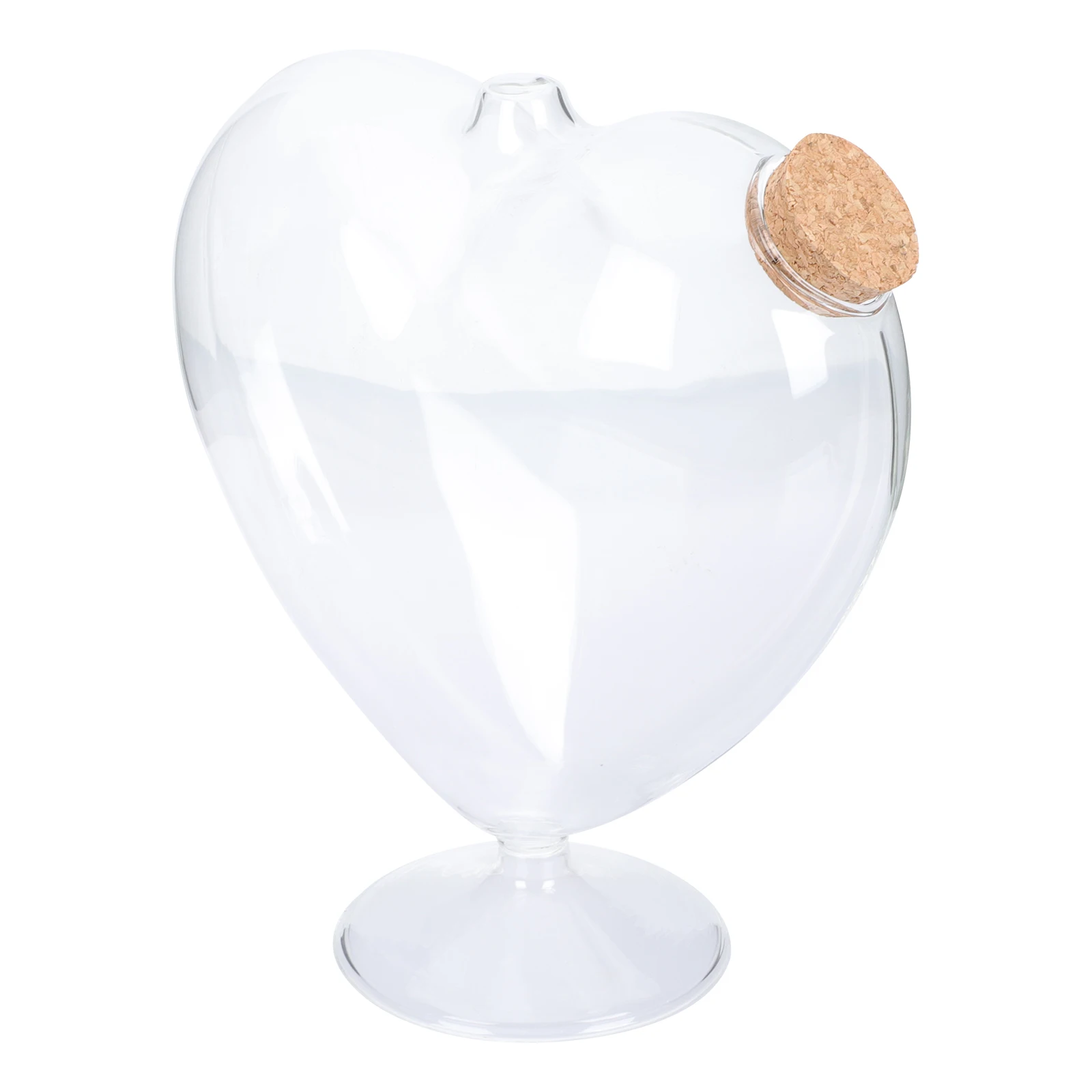 1pcs Wishing Bottle Heart Shape 16cm Glass Jar Wood Stopper Home Decor Storage Origami Transparent Vessel
1pcs Wishing Bottle Heart Shape 16cm Glass Jar Wood Stopper Home Decor Storage Origami Transparent Vessel