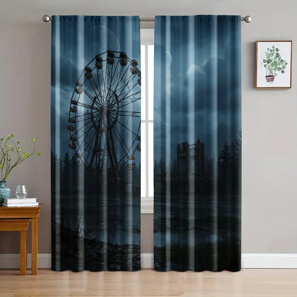 2pc, Curtains Gothic style skyscraper Versatile Polyester,Without Electricity Family Party Applies to Holiday Portraits and
2pc, Curtains Gothic style skyscraper Versatile Polyester,Without Electricity Family Party Applies to Holiday Portraits and