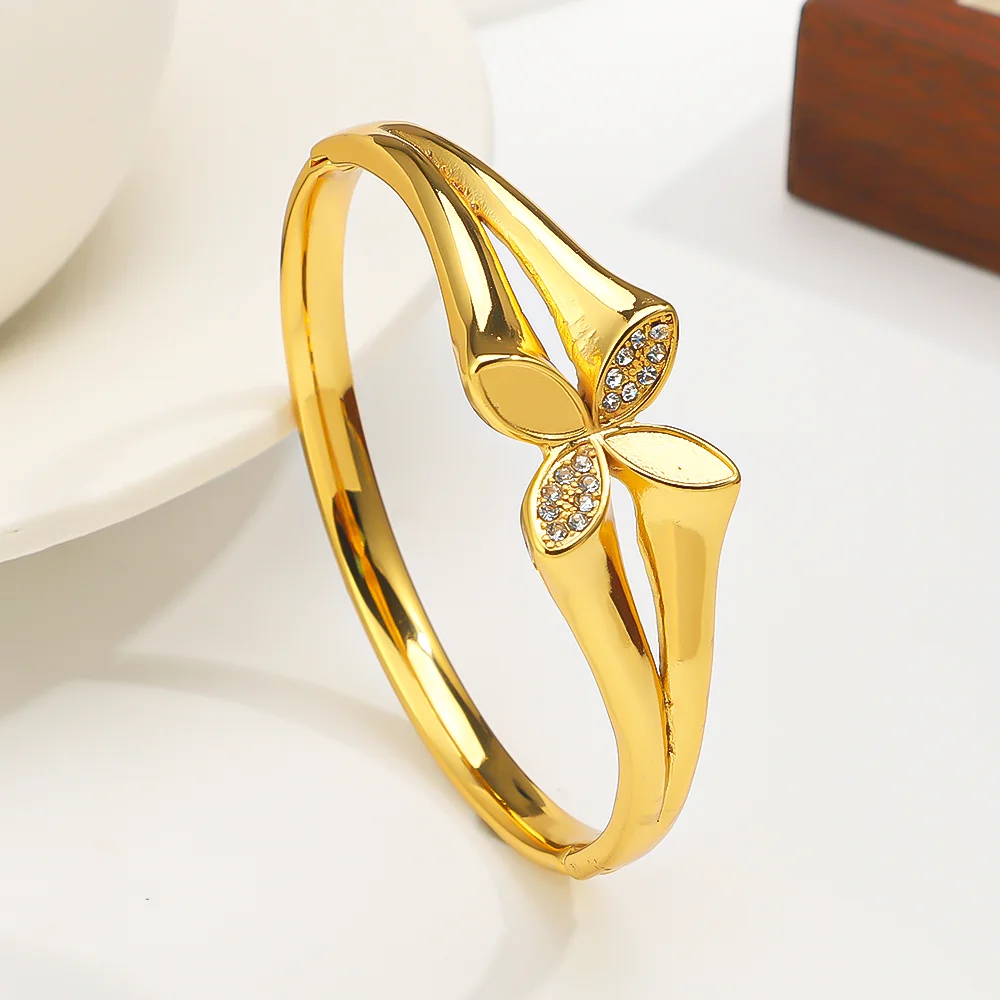 French Retro Cast Stainless Steel Cuff Bracelet, Waterproof Women's Gold Color Flower Bangle, Fashionable Jewelry Gift SZ341
French Retro Cast Stainless Steel Cuff Bracelet, Waterproof Women's Gold Color Flower Bangle, Fashionable Jewelry Gift SZ341