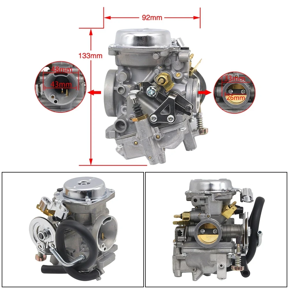 Карбюратор 26 мм с адаптерным коллектором для Yamaha XV 250 Virago 250 V-Star 250 Route 66 1988-2014 гг.
Карбюратор 26 мм с адаптерным коллектором для Yamaha XV 250 Virago 250 V-Star 250 Route 66 1988-2014 гг.