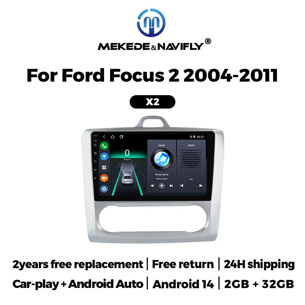 MEKEDE 9inch Android 14 Car Radio For Ford Focus 2 3 Mk 2004-2011 Multimedia Video Player GPS WIFI Carplay Stereo FM Head Unit
MEKEDE 9inch Android 14 Car Radio For Ford Focus 2 3 Mk 2004-2011 Multimedia Video Player GPS WIFI Carplay Stereo FM Head Unit