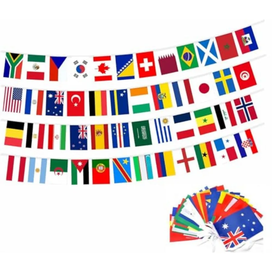 48 Countries Flags Banner Dercoations for 2026 World Cup, Small Mini Hanging String Garland Bunting for Football World Cup, Oly
48 Countries Flags Banner Dercoations for 2026 World Cup, Small Mini Hanging String Garland Bunting for Football World Cup, Oly