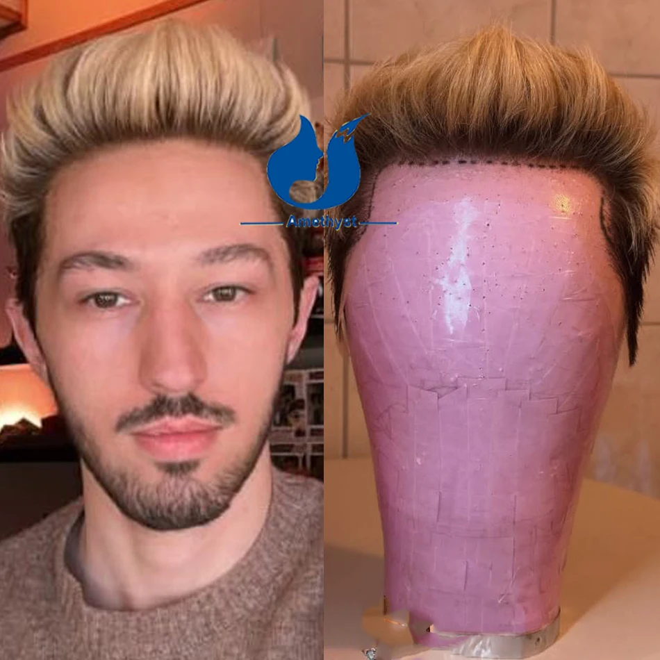 Мужской парик из натуральных волос Amethyst Ombre Blonde 27, прямой, короткий, стрижка пикси, полностью на кружевной основе, с зачесанными бакенбардами на коричневой основе
Мужской парик из натуральных волос Amethyst Ombre Blonde 27, прямой, короткий, стрижка пикси, полностью на кружевной основе, с зачесанными бакенбардами на коричневой основе