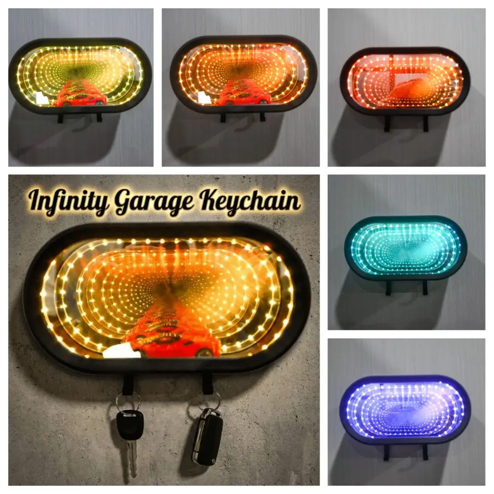 Creative Garage Keychain Mirrior Illuminated Wall Mount Key Storage Rack Easy Installation Multifunctional Fun Key Organizer
Creative Garage Keychain Mirrior Illuminated Wall Mount Key Storage Rack Easy Installation Multifunctional Fun Key Organizer