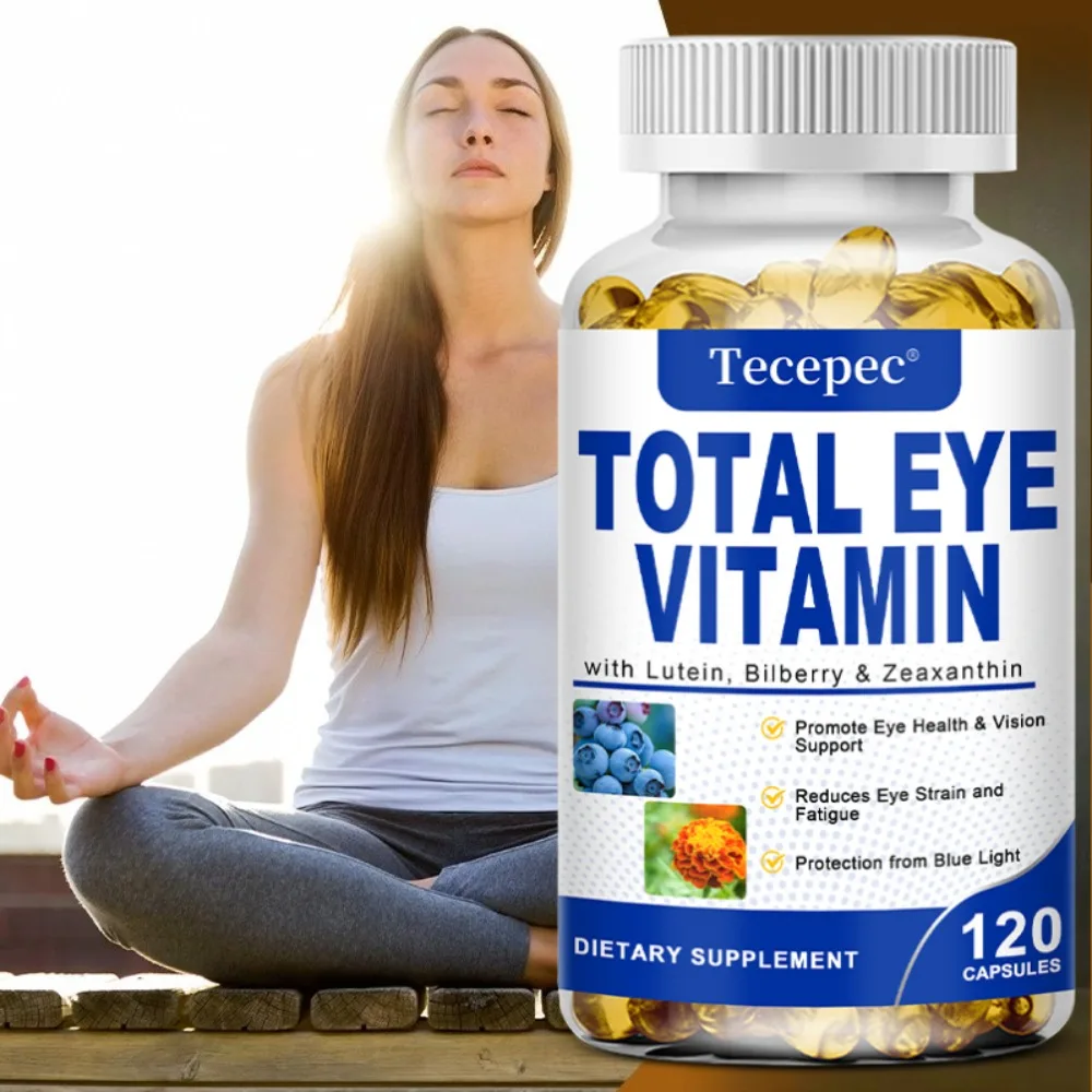 Total Eye Complex with Lutein, Bilberry & Zeaxanthin - Support Eye Health & Visual Acuity (120 Capsules)
Total Eye Complex with Lutein, Bilberry & Zeaxanthin - Support Eye Health & Visual Acuity (120 Capsules)