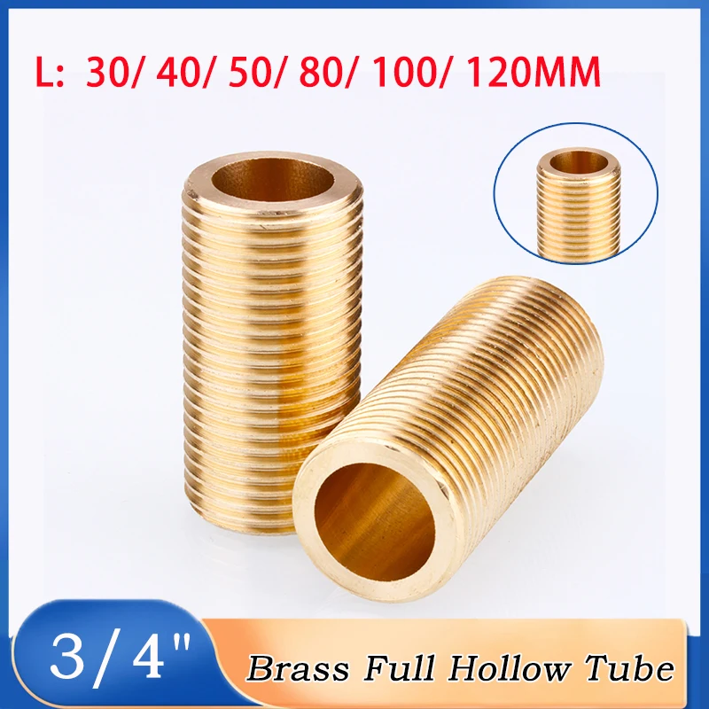 1~10pcs BSP 3/4" L:30~120mm Brass Full Hollow Threaded Tube Nipple DIY Lighting Accessories Lighting Base Connecting Accessories
1~10pcs BSP 3/4" L:30~120mm Brass Full Hollow Threaded Tube Nipple DIY Lighting Accessories Lighting Base Connecting Accessories