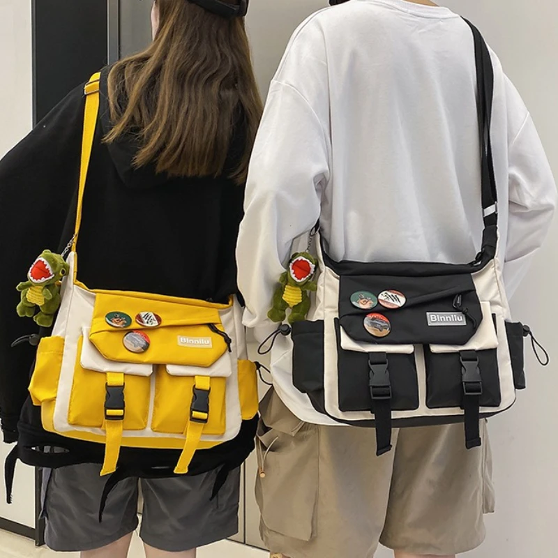 Harajuku Men Nylon Crossbody Bags for Women Messenger Bag Girls School Book Bags Youth Canvas Handbags Shoulder Bag Sac Bolsas
Harajuku Men Nylon Crossbody Bags for Women Messenger Bag Girls School Book Bags Youth Canvas Handbags Shoulder Bag Sac Bolsas