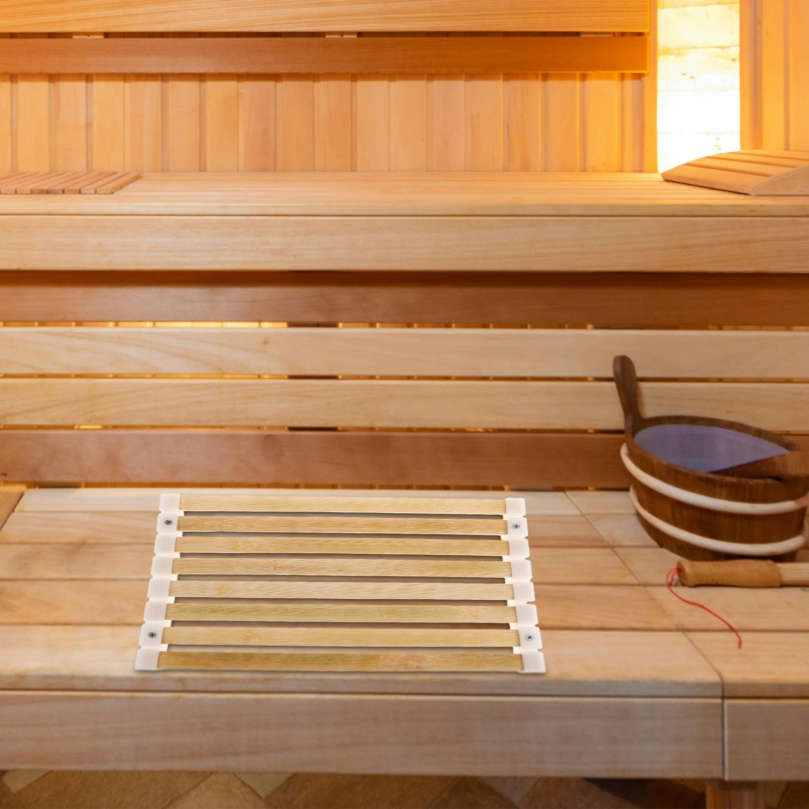 Bamboo Sauna Mat Cushion Handcrafted Steam Room Bath Seat For Bathroom Spa Non-Slip Heat Resistant Bamboo Slats
Bamboo Sauna Mat Cushion Handcrafted Steam Room Bath Seat For Bathroom Spa Non-Slip Heat Resistant Bamboo Slats