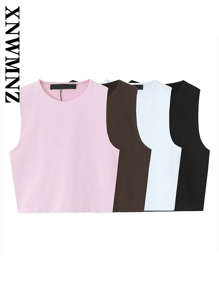 XNWMNZ 2025 Summer New Female Commuting Sleeveless Vest Blouses Trendy Woman's Solid Color O-Collar Top Regular Fit Waistcoat
XNWMNZ 2025 Summer New Female Commuting Sleeveless Vest Blouses Trendy Woman's Solid Color O-Collar Top Regular Fit Waistcoat