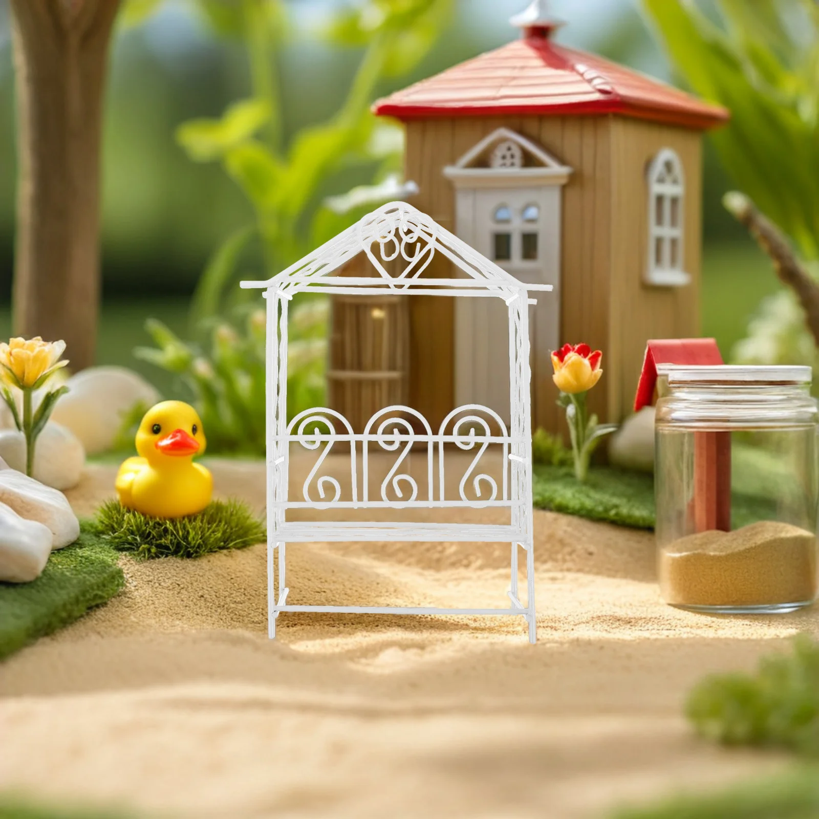 3Pcs Miniature Arch Door Iron Romantic Couple Micro Landscape Fairy Garden Accessories Wedding Arch Ornaments Garden Accessories 
3Pcs Miniature Arch Door Iron Romantic Couple Micro Landscape Fairy Garden Accessories Wedding Arch Ornaments Garden Accessories