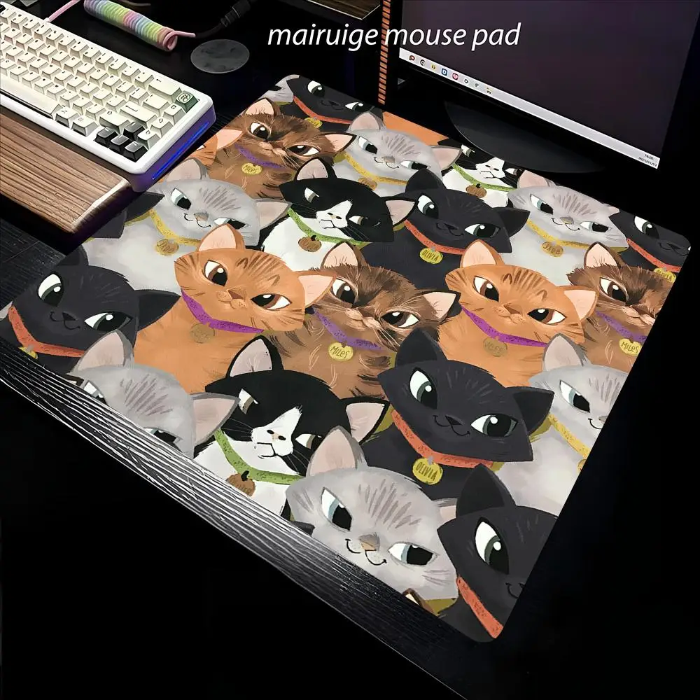 Kawaii коврик для мыши с животными 40X45, большой квадратный коврик для компьютерного офиса, игрового стола, резиновые противоскользящие коврики для мыши, маленький декор, настольные коврики
Kawaii коврик для мыши с животными 40X45, большой квадратный коврик для компьютерного офиса, игрового стола, резиновые противоскользящие коврики для мыши, маленький декор, настольные коврики