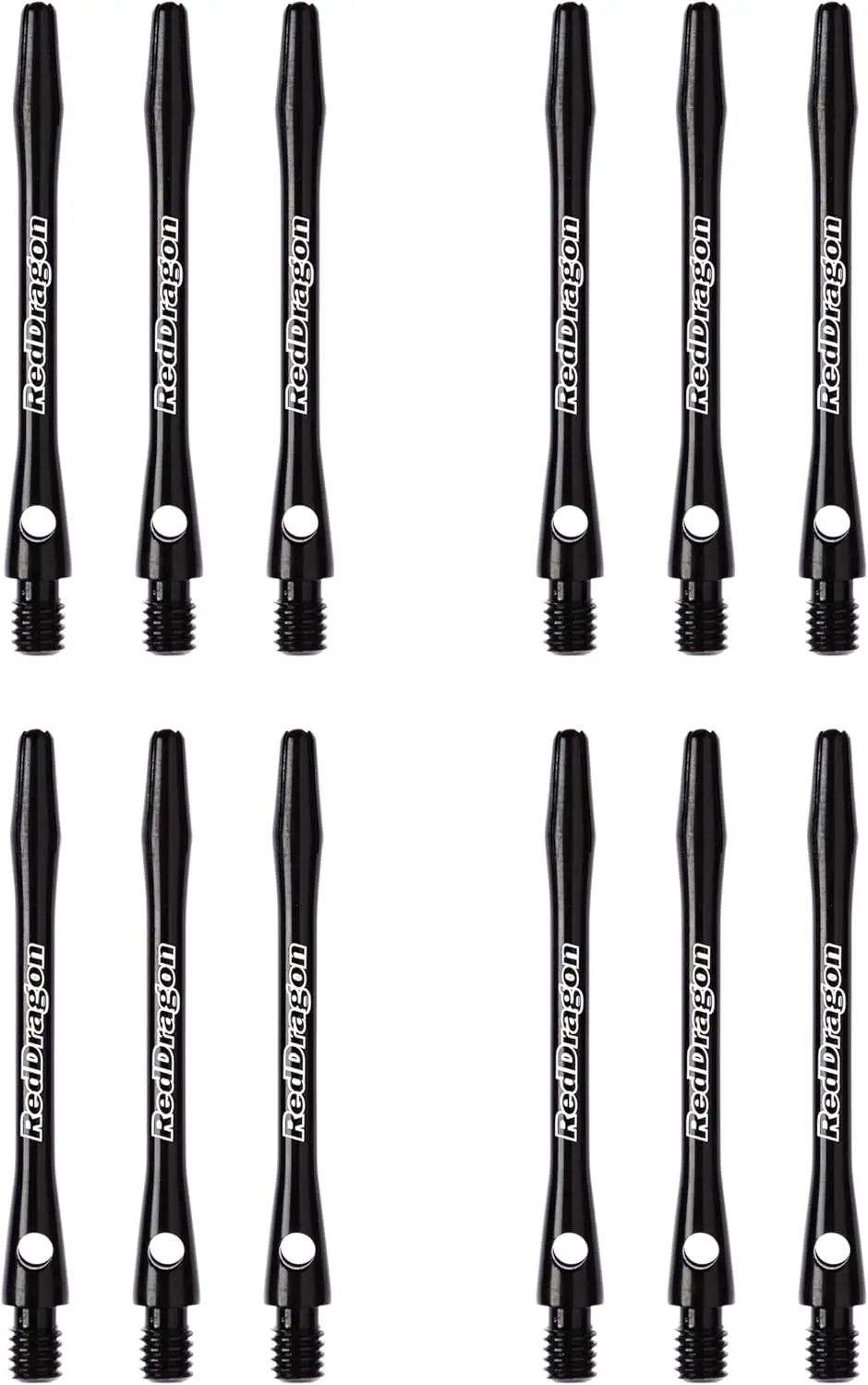 Laser Etched Aluminium Dart Shafts - 4 Sets Per Pack (12 Shafts) - Medium
Laser Etched Aluminium Dart Shafts - 4 Sets Per Pack (12 Shafts) - Medium