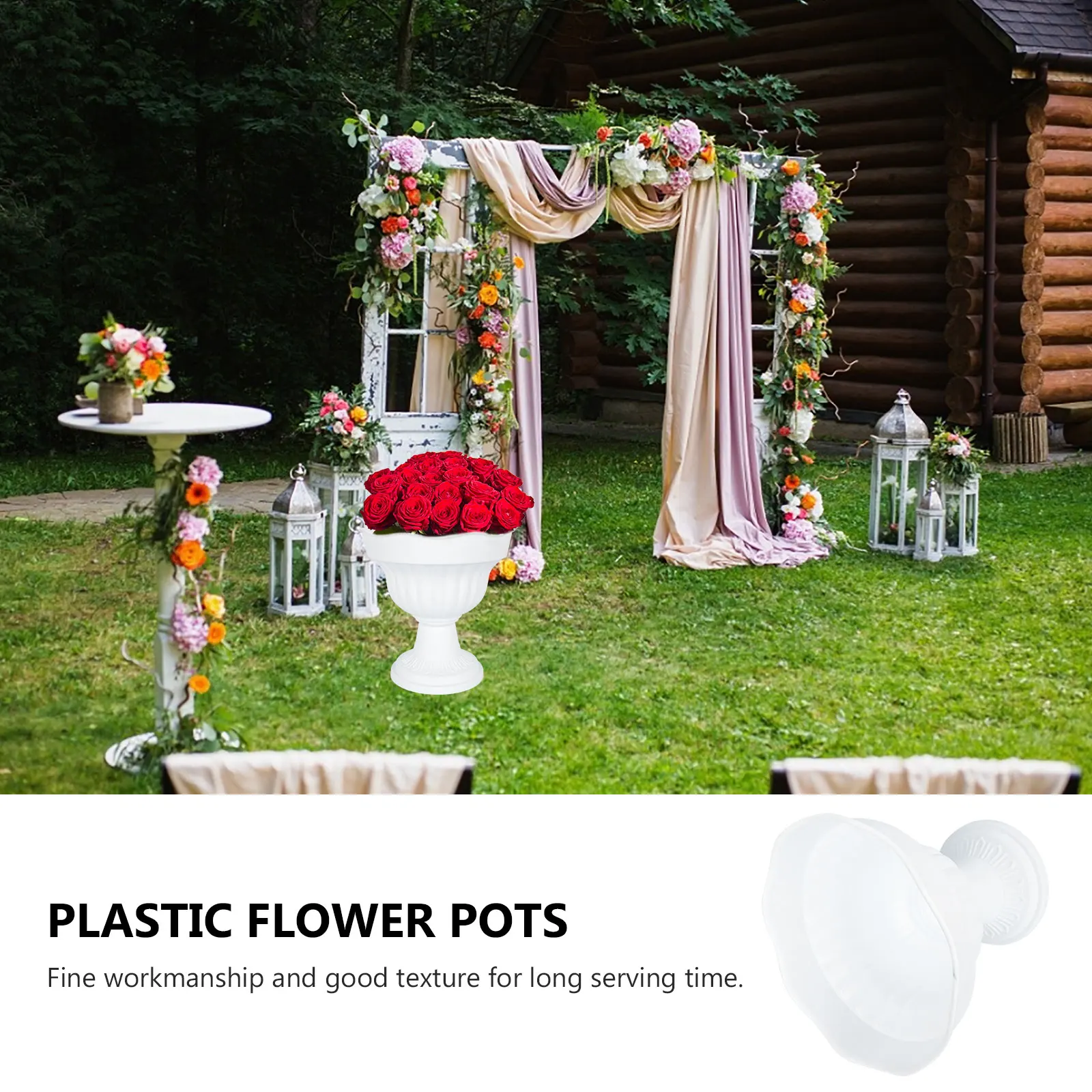 Wedding Decor Flower Pot Vintage Roman Pillar White Plastic Plant nament Gardening Balcony Container Outdoor Indoor Display
Wedding Decor Flower Pot Vintage Roman Pillar White Plastic Plant nament Gardening Balcony Container Outdoor Indoor Display