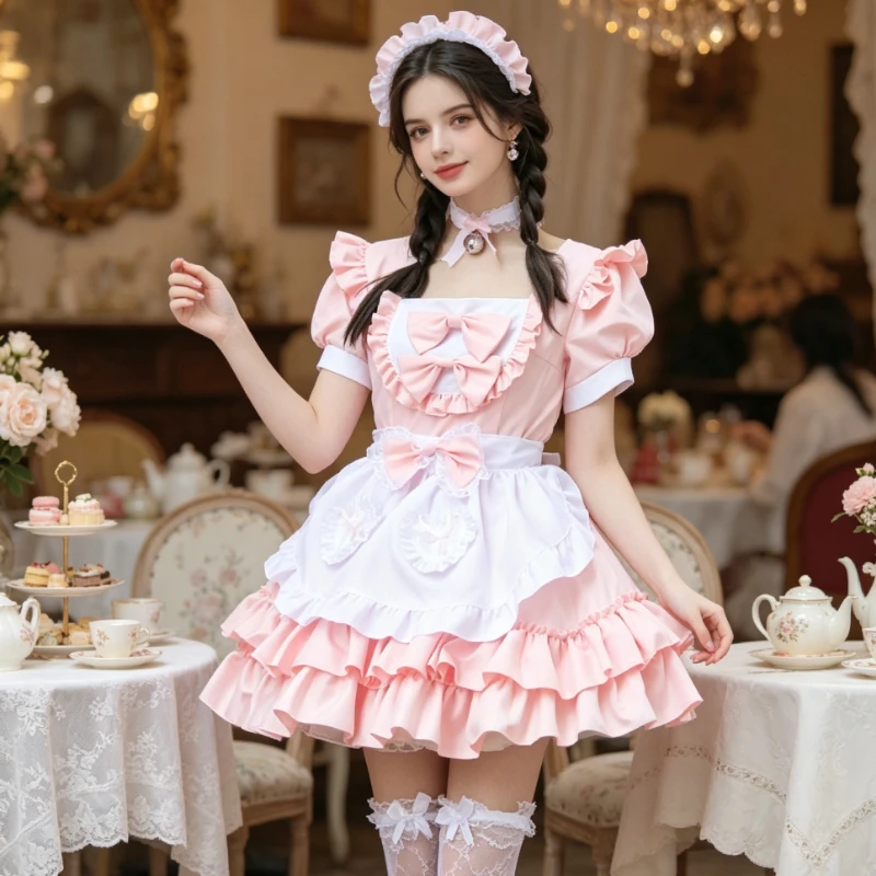 Fresh Pink Dress Suit, Pure and Sweet Style, Anime Versatile Clothing, General Role Playing Dress for Daily Wear Party
Fresh Pink Dress Suit, Pure and Sweet Style, Anime Versatile Clothing, General Role Playing Dress for Daily Wear Party