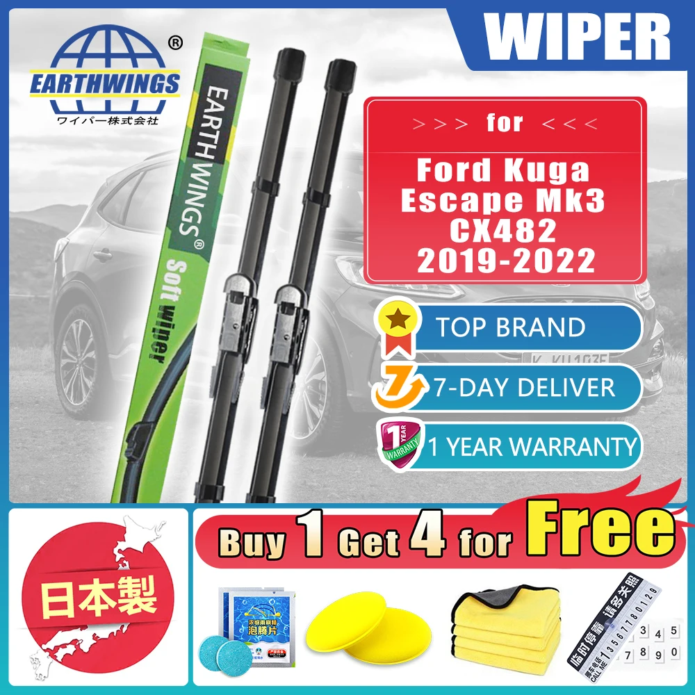 For Ford Kuga Escape Mk3 CX482 2019 2020 2021 2022 Car Front Wiper Blades Brushes Cleaning Windscreen Windshield Car Accessories
For Ford Kuga Escape Mk3 CX482 2019 2020 2021 2022 Car Front Wiper Blades Brushes Cleaning Windscreen Windshield Car Accessories