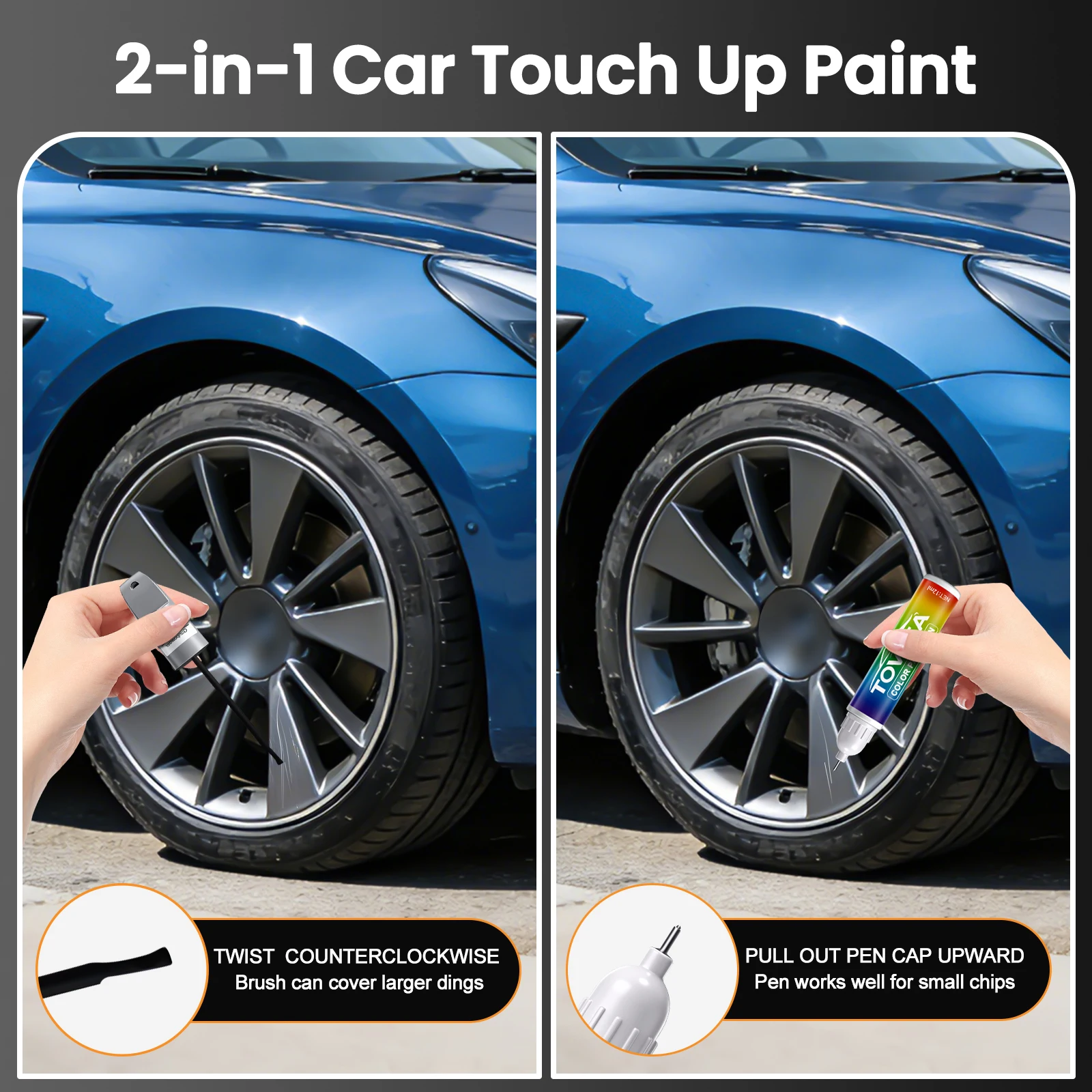 Touch Up Paint for tesla Model,2-In-1 Car Scratch Remover Pen, Car Paint Scratch Repair Kit for Scratches, Chips & Nicks
Touch Up Paint for tesla Model,2-In-1 Car Scratch Remover Pen, Car Paint Scratch Repair Kit for Scratches, Chips & Nicks