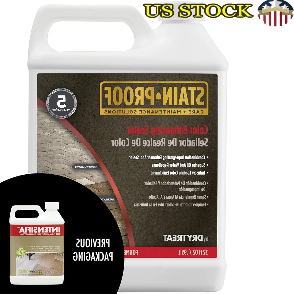 Intensifia Combination Enhancer Sealer Natural Stone Concrete Patio Paver Waterproof Stain Protection Breathable Durable Slip 
Intensifia Combination Enhancer Sealer Natural Stone Concrete Patio Paver Waterproof Stain Protection Breathable Durable Slip