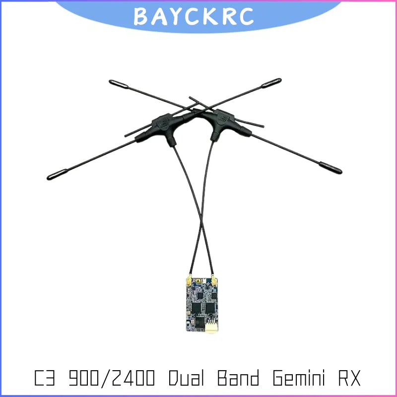 BAYCK C3 915MHz/2.4GHz Dual Band RX, 100mW TX Dual-Antenna, 868-915MHz 8 Modes for FPV Drone/Racing
BAYCK C3 915MHz/2.4GHz Dual Band RX, 100mW TX Dual-Antenna, 868-915MHz 8 Modes for FPV Drone/Racing