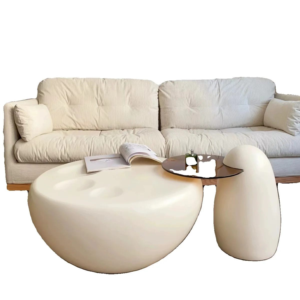 Cream wind, cat paw, coffee table, living room, household, small apartment, high end, round, modern
Cream wind, cat paw, coffee table, living room, household, small apartment, high end, round, modern