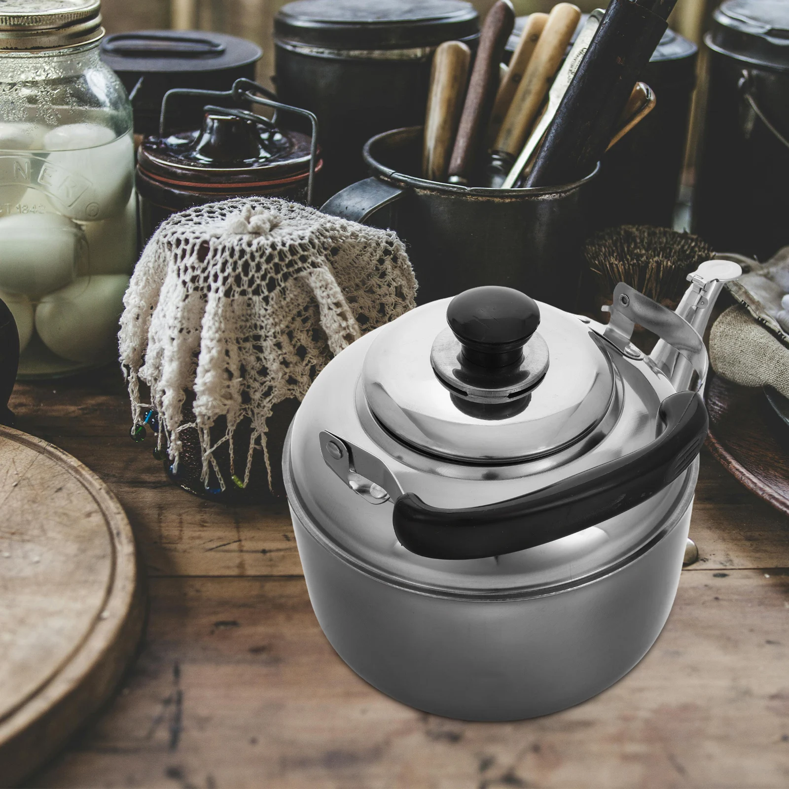 Whistling Tea Kettle Stainless Steel 1.5L Sounding Kettle for Boil Water Fast Heat Resistant Bottom Suitable Induction Cooker
Whistling Tea Kettle Stainless Steel 1.5L Sounding Kettle for Boil Water Fast Heat Resistant Bottom Suitable Induction Cooker