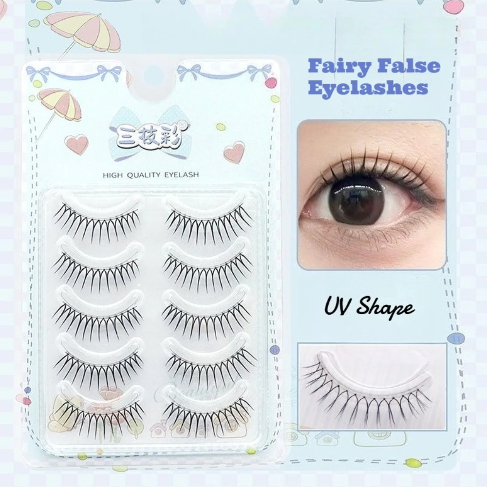 5 Pairs Korean Girl Group False Eyelashes VU-shape Full Stripe Natural Fairy Transparent Stems Fake Lashes Sweet Eye Makeup
5 Pairs Korean Girl Group False Eyelashes VU-shape Full Stripe Natural Fairy Transparent Stems Fake Lashes Sweet Eye Makeup