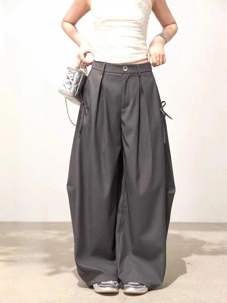 High Waist Wide Leg Thin Blade Casual Pants Women Early Autumn Korean Loose Slimming Draping Floor-Length Pants
High Waist Wide Leg Thin Blade Casual Pants Women Early Autumn Korean Loose Slimming Draping Floor-Length Pants