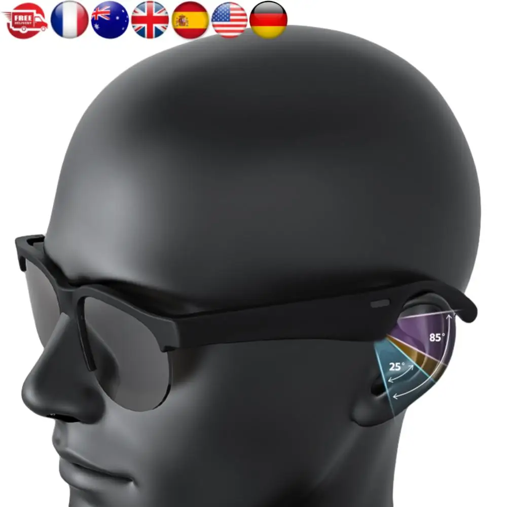 AI Intelligent Translation Glasses Bluetooth-Compatible 5.4 Smart Glasses Support 144 Languages Music Sunglasses for Men & Women
AI Intelligent Translation Glasses Bluetooth-Compatible 5.4 Smart Glasses Support 144 Languages Music Sunglasses for Men & Women