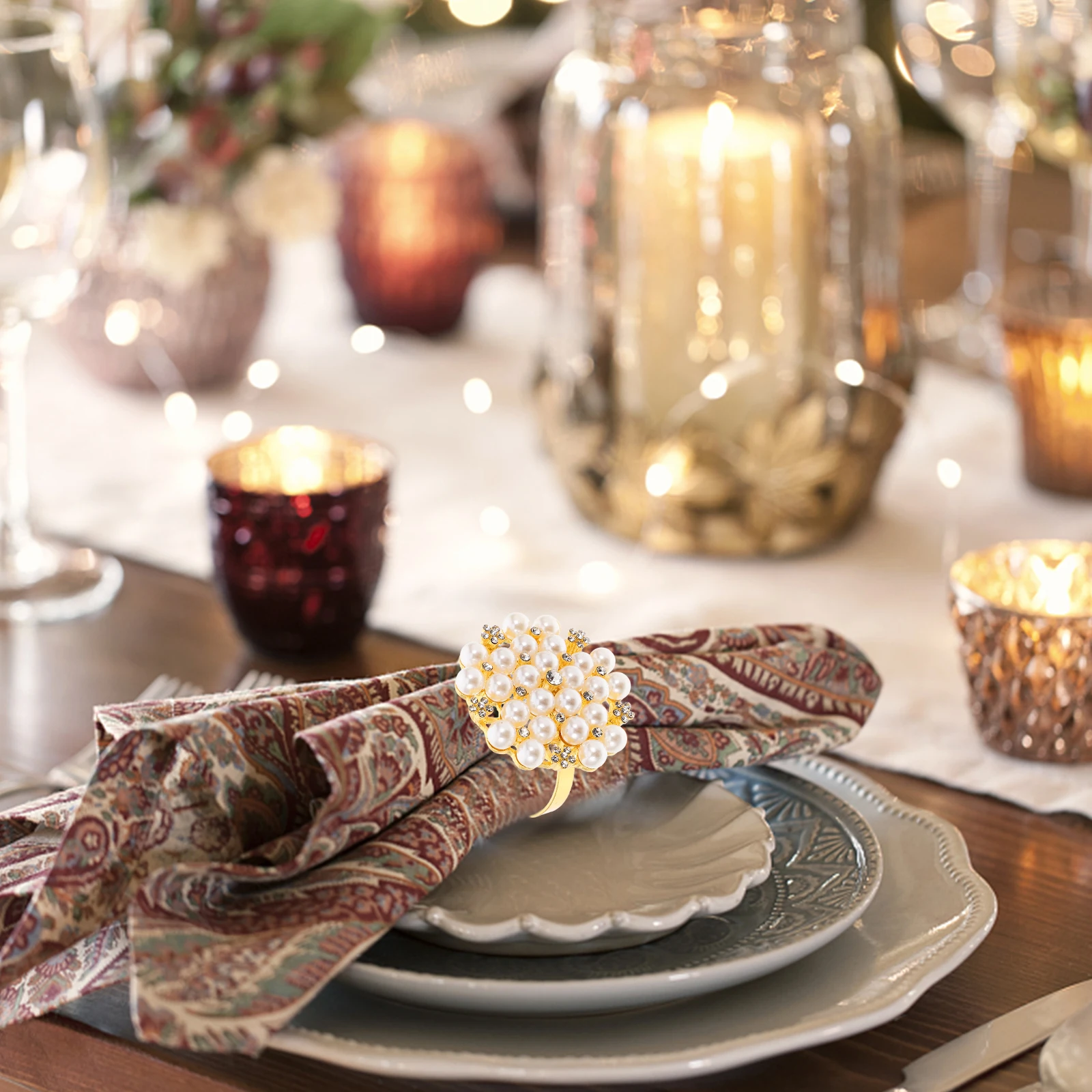 18 Sets 6 Pieces Golden Napkin Rings Rhinestone Table Decorations Wedding Dinner Supplies Cloth Serviette Holder
18 Sets 6 Pieces Golden Napkin Rings Rhinestone Table Decorations Wedding Dinner Supplies Cloth Serviette Holder