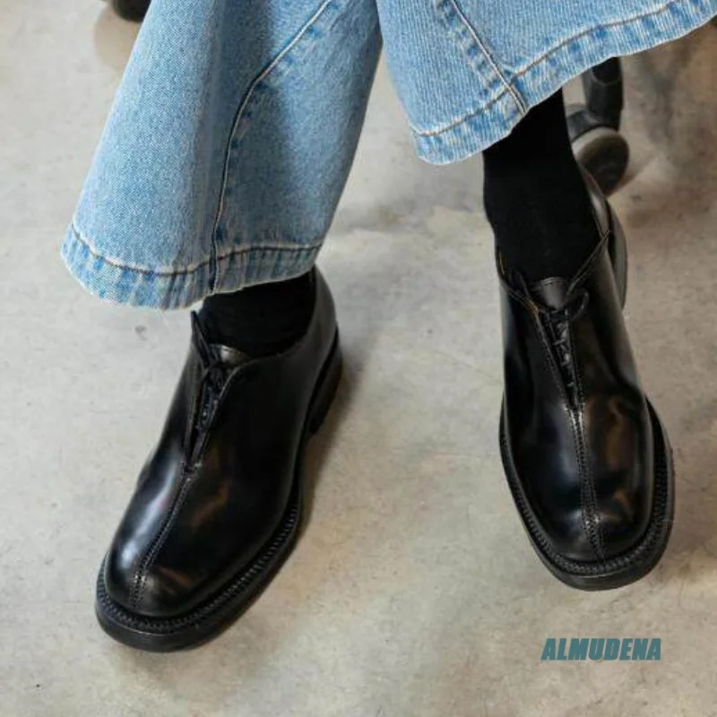 Minimalist Round Toe Oxford Shoes Thin Lace Up Flat Sole Men's Outdoor Spring Autumn Trendy Daily Walking Comfort Office Shoes
Minimalist Round Toe Oxford Shoes Thin Lace Up Flat Sole Men's Outdoor Spring Autumn Trendy Daily Walking Comfort Office Shoes