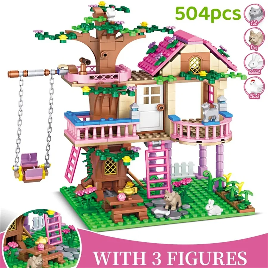 504Pcs Fantasy Architecture Girls Toy Bricks Set, Treehouse Building Blocks, Creative DIY Detailed Children Day Gift
504Pcs Fantasy Architecture Girls Toy Bricks Set, Treehouse Building Blocks, Creative DIY Detailed Children Day Gift