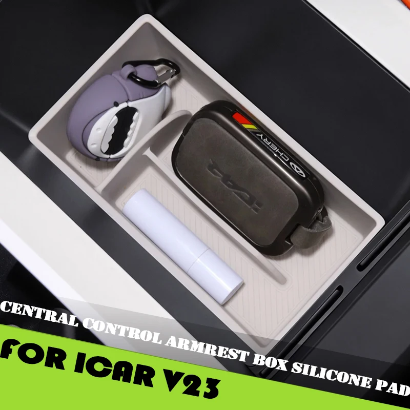 Automotive Center Console Silicone Pad Fit for Chery ICAR V23 V23S 2025 2026 Modified Car Armrest Box Storage Box Accessories
Automotive Center Console Silicone Pad Fit for Chery ICAR V23 V23S 2025 2026 Modified Car Armrest Box Storage Box Accessories