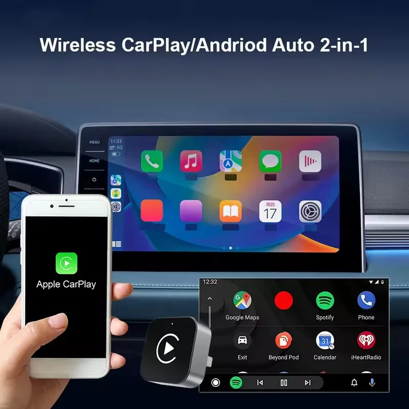 Беспроводной адаптер CarPlay Android Auto, интеллектуальный USB-ключ, автоматическое подключение Plug and Play для iPhone и Android, заводские проводные автомобили
Беспроводной адаптер CarPlay Android Auto, интеллектуальный USB-ключ, автоматическое подключение Plug and Play для iPhone и Android, заводские проводные автомобили