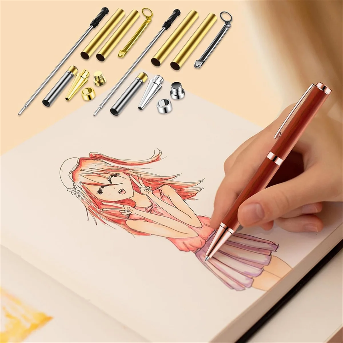 AA98 30 Pcs Slimline Pen Kit Wood Turning Twist Pen Kit with Refill Lathe Turning Supplies for DIY Making C
AA98 30 Pcs Slimline Pen Kit Wood Turning Twist Pen Kit with Refill Lathe Turning Supplies for DIY Making C