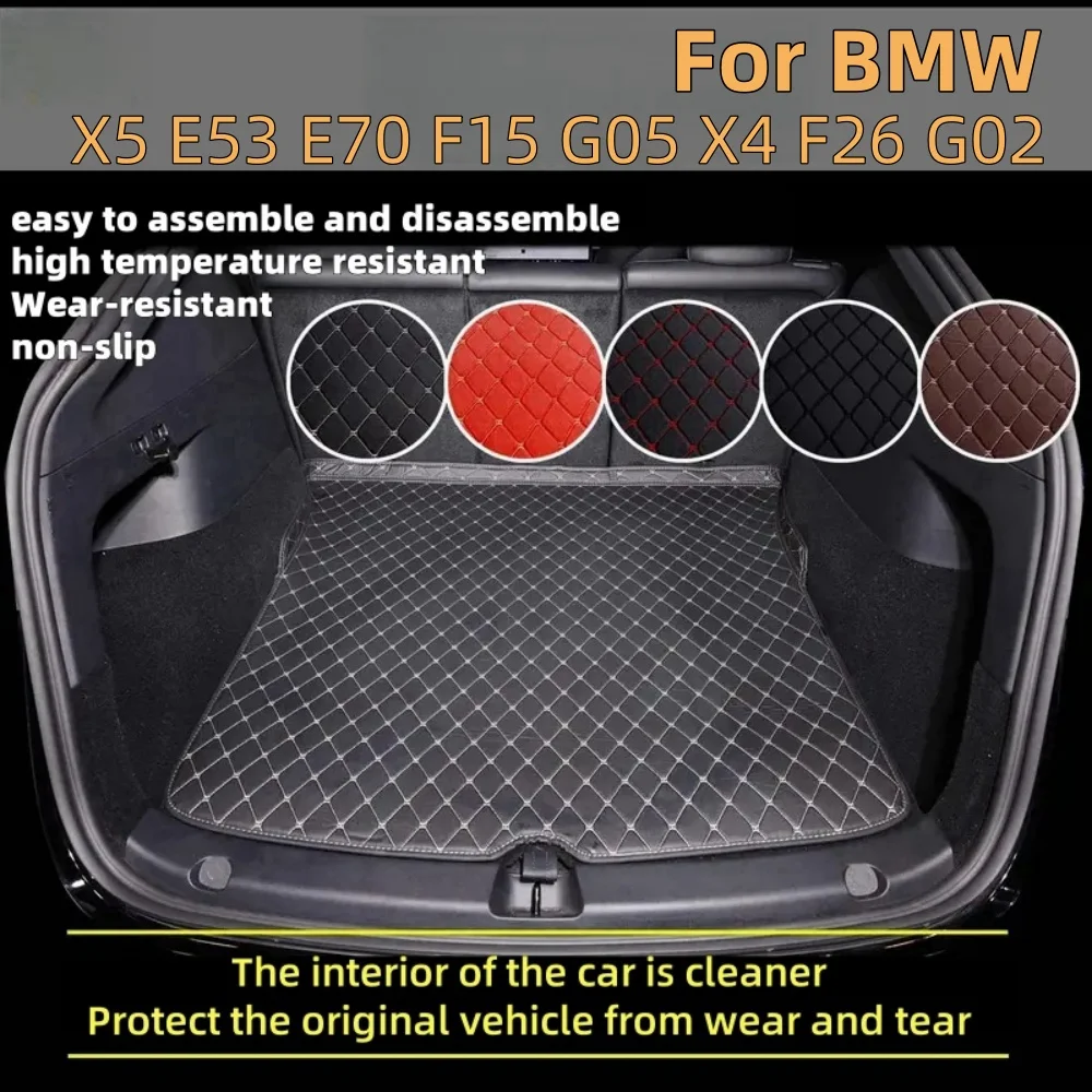 Car Trunk Mat For Bmw X5 E53 E70 F15 G05 X4 F26 G02 Leather Anti-slip Car Cargo Trunk Carpets Pads Car Interior Accessories
Car Trunk Mat For Bmw X5 E53 E70 F15 G05 X4 F26 G02 Leather Anti-slip Car Cargo Trunk Carpets Pads Car Interior Accessories