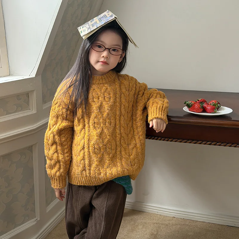 Children Clothes Kids Casual Knitted Sweaters Boys and Girls Trendy Loose Retro Solid Color Fashionable Kids Sweet Sweaters
Children Clothes Kids Casual Knitted Sweaters Boys and Girls Trendy Loose Retro Solid Color Fashionable Kids Sweet Sweaters