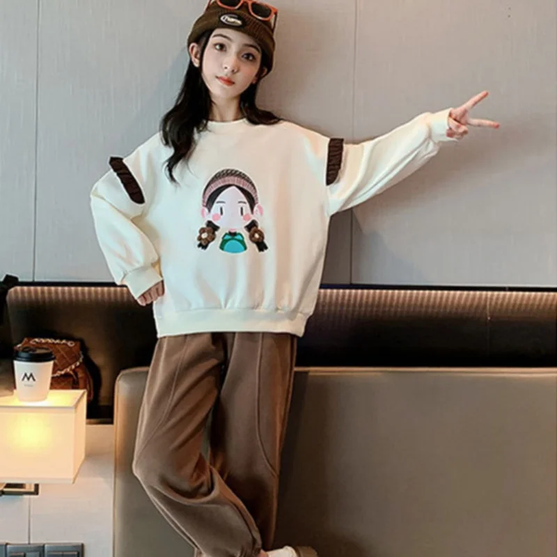 Girls Sweatshirts +Pants Kids Suits 2PCS/Set Cotton 2024 Fashion Spring Autumn Cotton Formal Sport Teenagers Children Clothing
Girls Sweatshirts +Pants Kids Suits 2PCS/Set Cotton 2024 Fashion Spring Autumn Cotton Formal Sport Teenagers Children Clothing