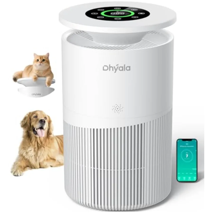Air Purifier for Home Large Room up to 3620Ft², H13 True HEPA Air Purifiers for Home Pet Hair Dander Odor Pollen, Air Cleaner w
Air Purifier for Home Large Room up to 3620Ft², H13 True HEPA Air Purifiers for Home Pet Hair Dander Odor Pollen, Air Cleaner w