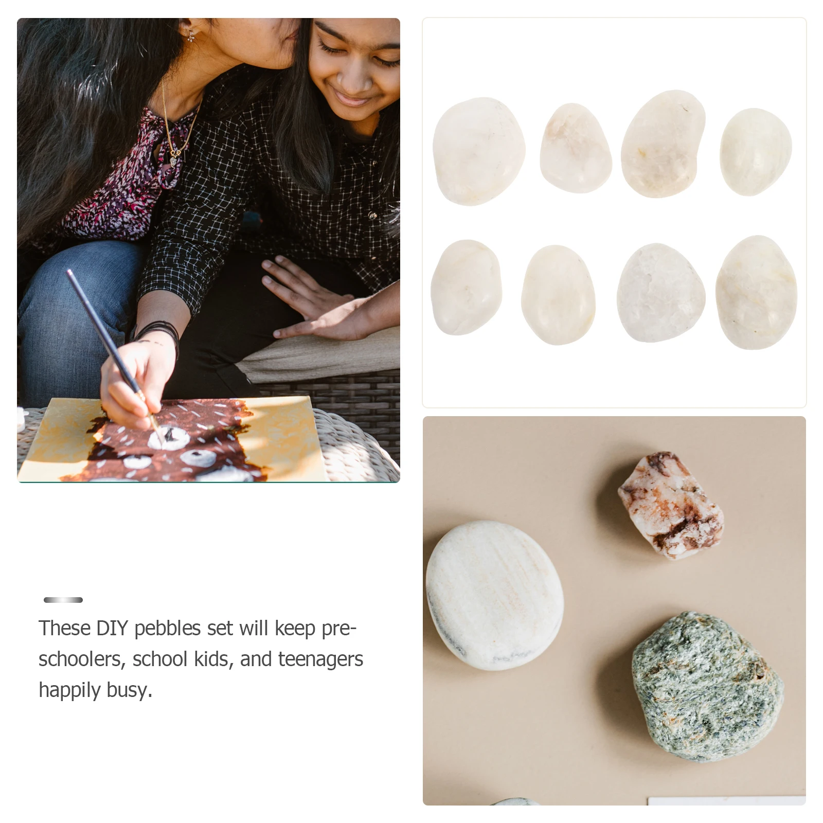 8 Pcs Hand-painted Stones Toy Children for Kids Stepping Painting Kit Rocks Craft Drawing Pebble
8 Pcs Hand-painted Stones Toy Children for Kids Stepping Painting Kit Rocks Craft Drawing Pebble