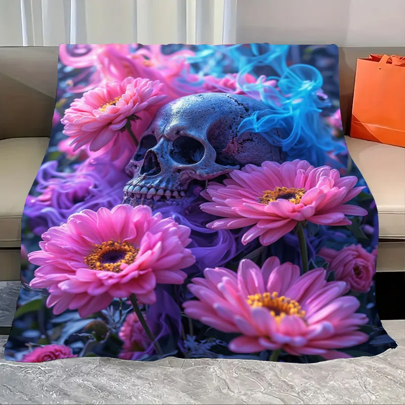 Flannel Blanket-Soft Lightweight All-season Skull and Pink Flowers Soft Baby Blanket for Boys Girls
Flannel Blanket-Soft Lightweight All-season Skull and Pink Flowers Soft Baby Blanket for Boys Girls