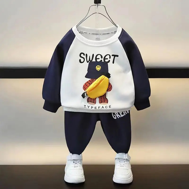 Children's Spring And Autumn Sweater Set 2023 New Baby Handsome Two Piece Set For Boys Korean Edition Clothing Style Clothing
Children's Spring And Autumn Sweater Set 2023 New Baby Handsome Two Piece Set For Boys Korean Edition Clothing Style Clothing