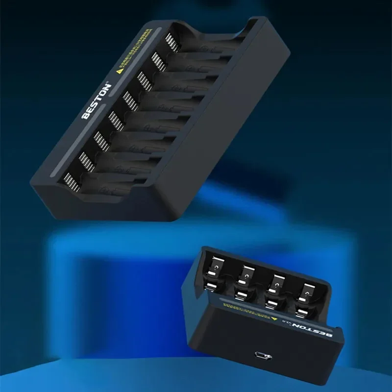 8 Slots Smart Charger for 1.5v AAA Lithium-Ion Rechargeable Batteries 1.5v Battery Charger with LED Indicator Battery Charger
8 Slots Smart Charger for 1.5v AAA Lithium-Ion Rechargeable Batteries 1.5v Battery Charger with LED Indicator Battery Charger