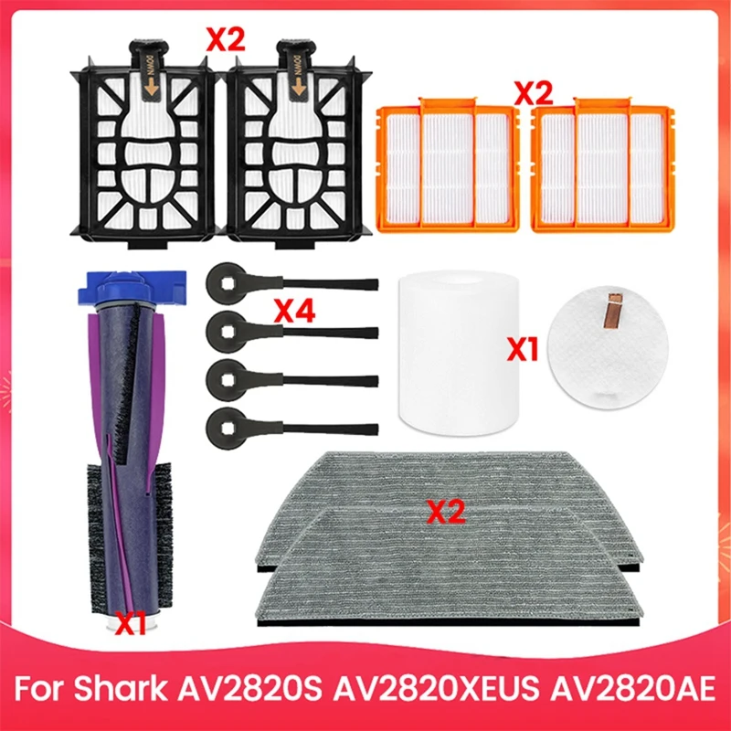 12PCS Brush Filter And Mop Pad Kit For Shark AV2820S AV2820XEUS AV2820AE Vacuum Cleaner Accessories Replacement
12PCS Brush Filter And Mop Pad Kit For Shark AV2820S AV2820XEUS AV2820AE Vacuum Cleaner Accessories Replacement