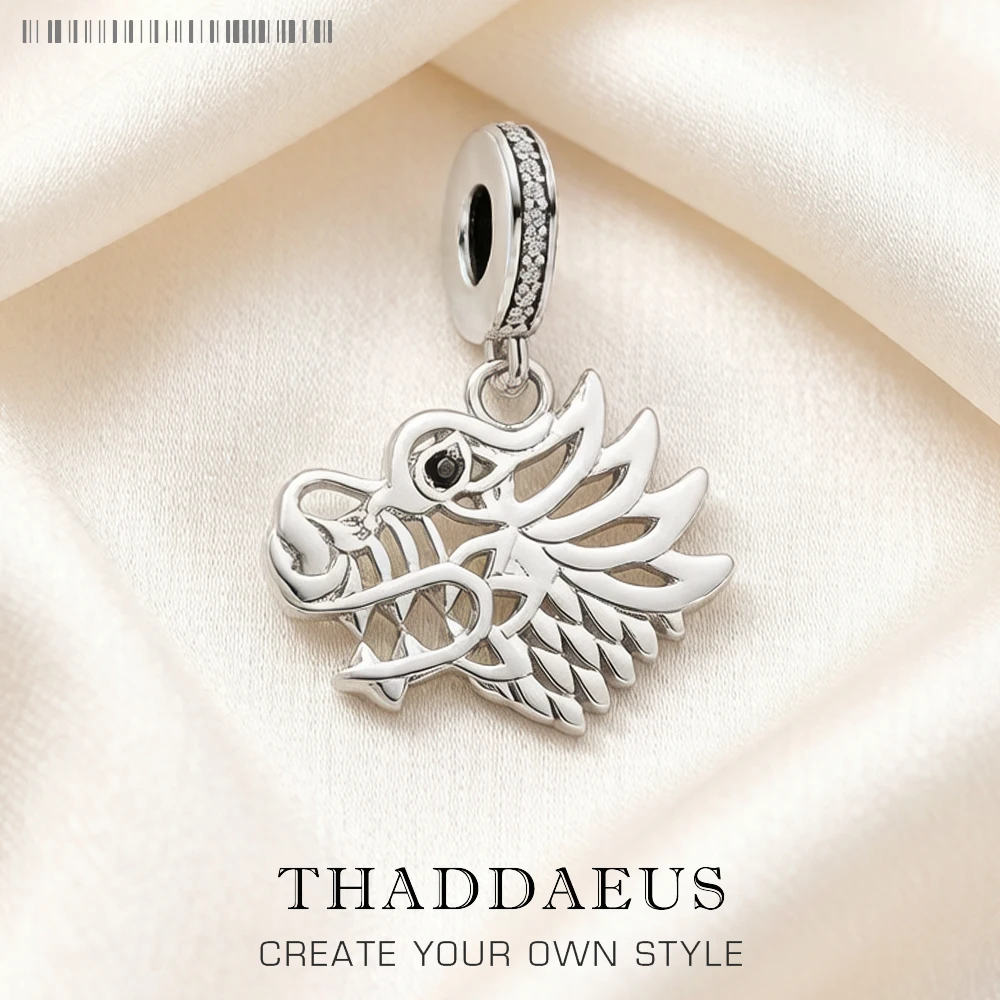 Dragon Dangle Charm Pendants For Women Men 925 Sterling Silver Vintage Jewelry
Dragon Dangle Charm Pendants For Women Men 925 Sterling Silver Vintage Jewelry