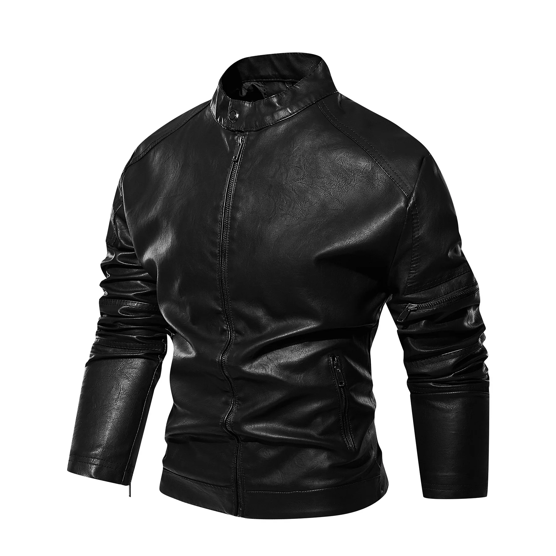 Male Outerwear Streetwear Casual Blazer Jackets Men Leather Slim Fit American Style Coat Brand Men Motorcycle Leather Jacket
Male Outerwear Streetwear Casual Blazer Jackets Men Leather Slim Fit American Style Coat Brand Men Motorcycle Leather Jacket