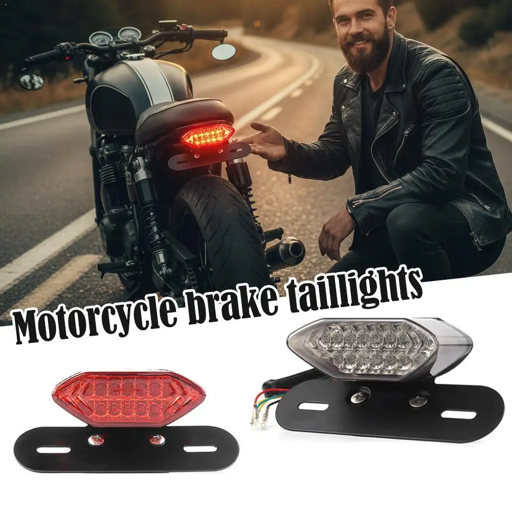 12V Motorcycle Black Base Brake Tail Turn Signal License Plate Light For Honda For Kawasaki For Harley Scooter Taillight
12V Motorcycle Black Base Brake Tail Turn Signal License Plate Light For Honda For Kawasaki For Harley Scooter Taillight